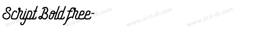 Script Bold free字体转换